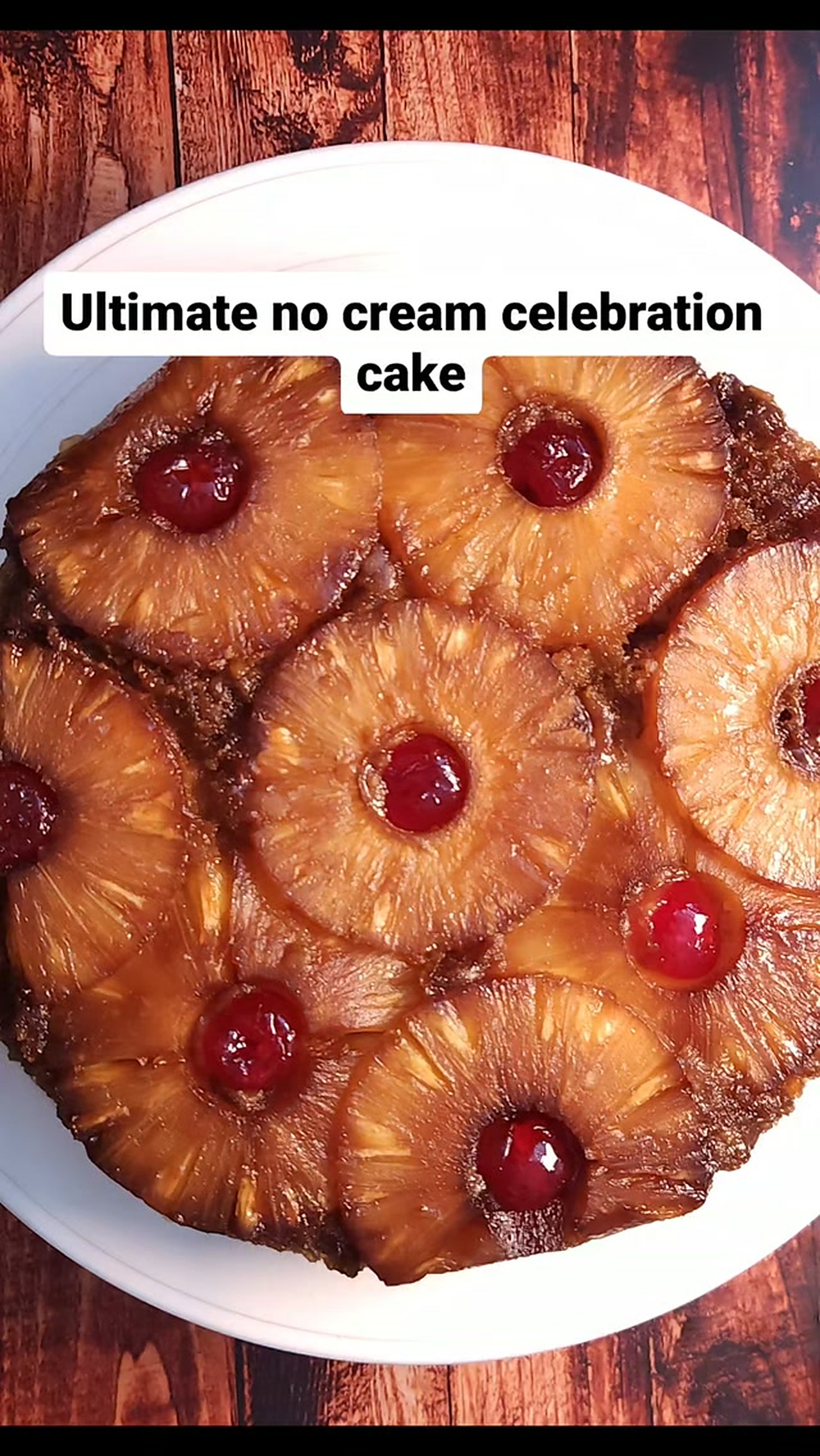Pineapple upside down cake